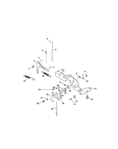 Kohler Sv735-3023 Engine Controls Diagram and Parts List for Z-FORCES60 (17AF5GHD-17AF5GHD010)(2011) Cub Cadet Lawn Tractor